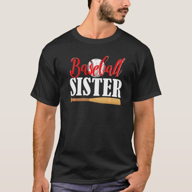 T-shirt Baseball sister   (Devant)