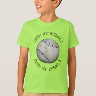 T-shirt Baseball Softball Avec Texte