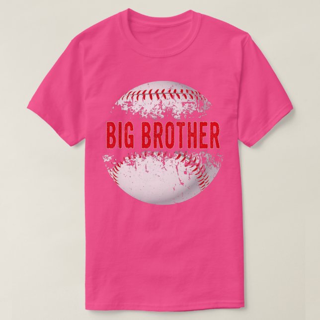 T-shirt Baseball Softball Lover Ball Big Brother Fathers D (Design devant)