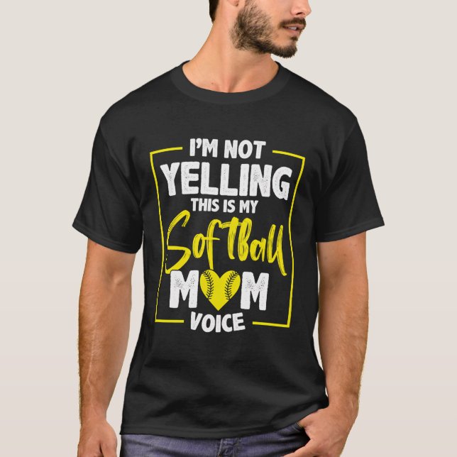 T-shirt Baseball Softball Maman (Devant)