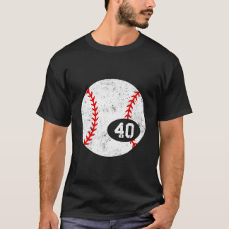 T-shirt Baseball Sport 40 Maillot Numéro En détresse