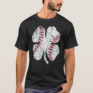 T-shirt Baseball St Patricks Day Garçons Hommes Receveur L