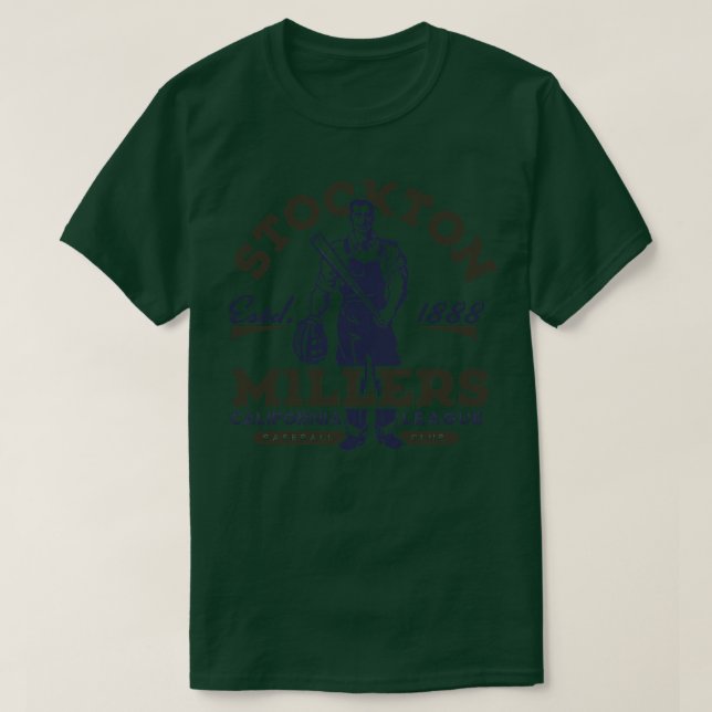T-shirt Baseball Stockton Millers (Design devant)