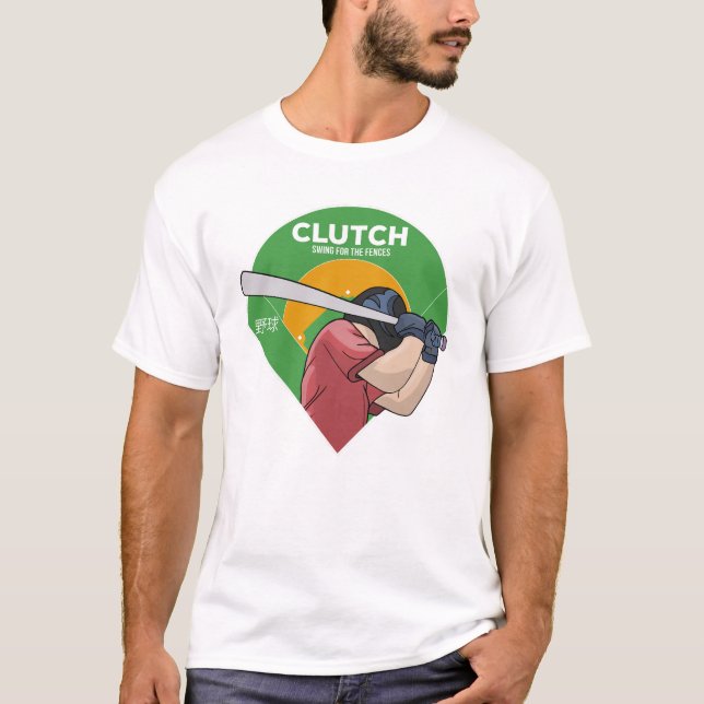 T-shirt Baseball Swing pour les clôtures (Devant)
