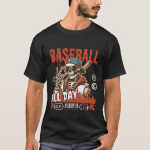 T-shirt Baseball toute la journée