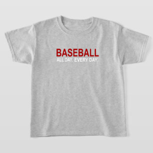 T-shirt Baseball Toute La Journée Tous Les Jours