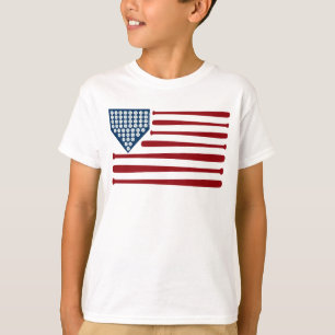 T-shirt Baseball USA Flag Bats & Balls - GraphicLoveShop