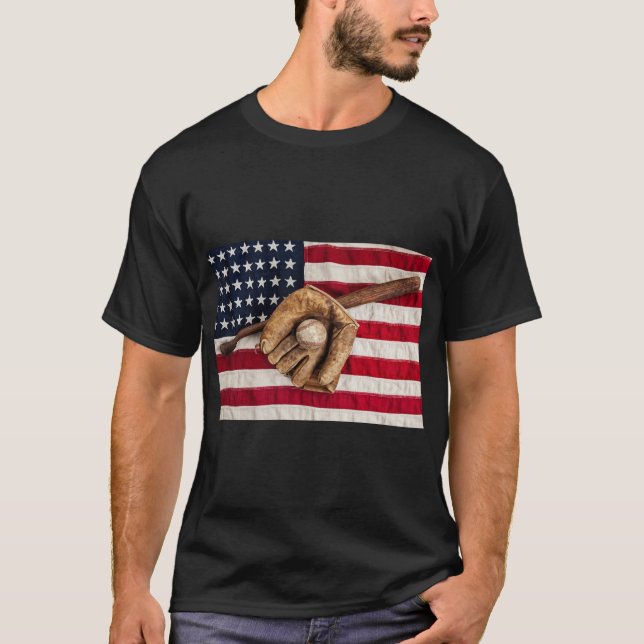 T-shirt Baseball vintage (Devant)