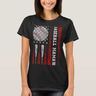 T-shirt Baseball Vintage Mamaw Drapeau Américain Baseball