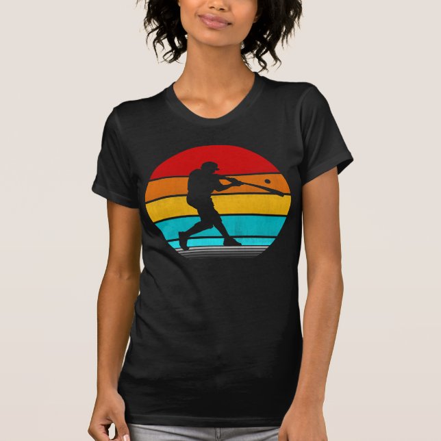 T-shirt Baseball vintage rétro (Devant)