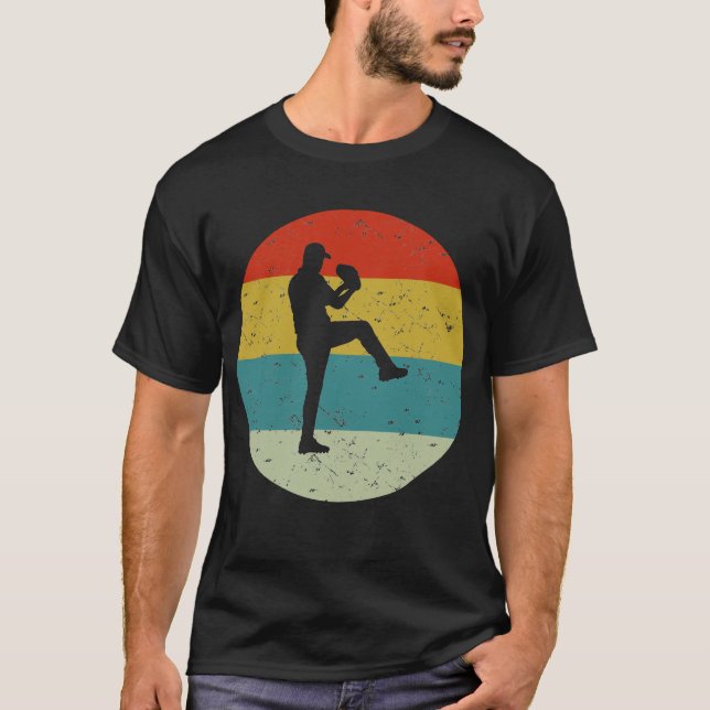 T-shirt Baseball vintage rétro (Devant)