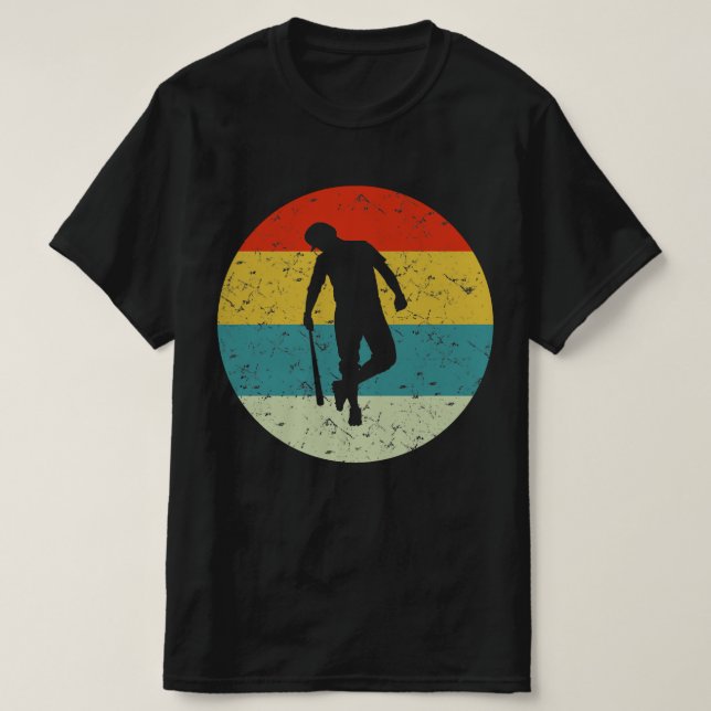 T-shirt baseball vintage rétro (Design devant)