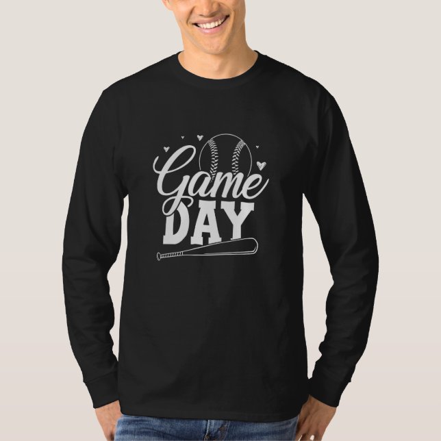 T-shirt Baseball Womens Game Day Softball Player Baseball  (Devant)