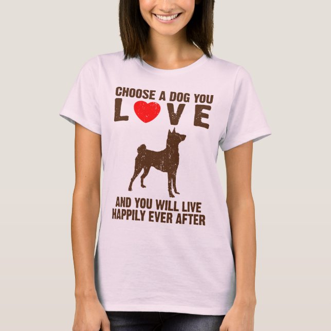 T-shirt Basenji (Devant)