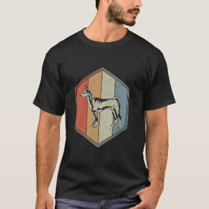 T-shirt Basenji Chien Avec Design Distorti Retro Basenji D