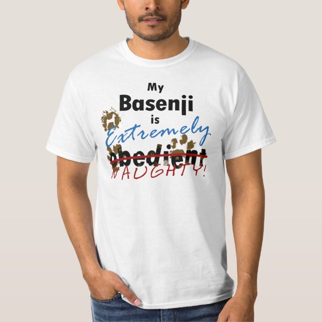 T-shirt Basenji extrêmement vilain (Devant)