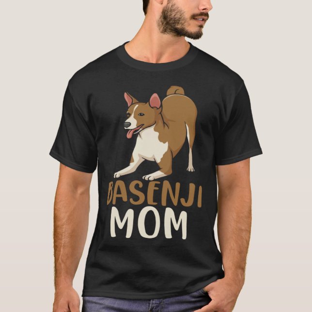 T-shirt Basenji Mom Animal Dog Owner (Devant)