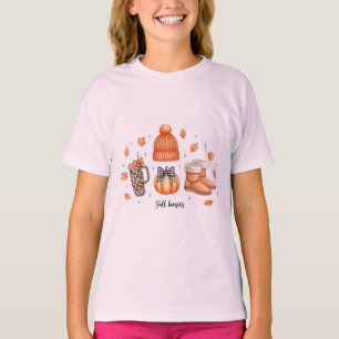 T-shirt Bases Automne Cosy Automne Citrouille esthétique L