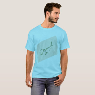 T-shirt basic bleu Horizon pour hommes Original 1