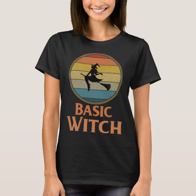 T-shirt Basic Witch Halloween Womens Halloween Costume (Devant)