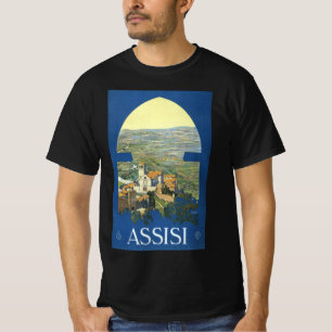 T-shirt Basilique Vintage voyage Assisi Italie Francesco