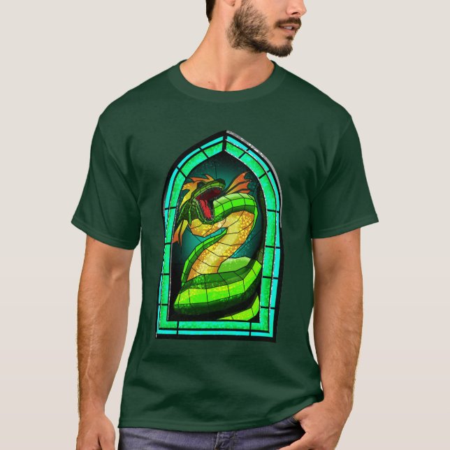 T-shirt Basilisée en verre tendu (Devant)