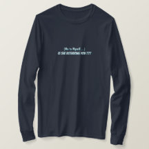 T-shirt basique à manches longues «Me to Myself»