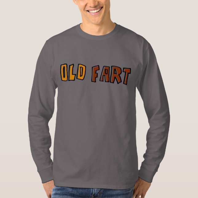 T-shirt basique à manches longues pour homme Old F (Devant)