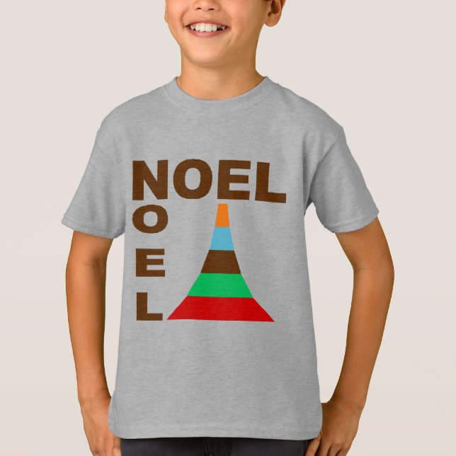 T-shirt basique acier  Design NOEL  GATEAUX (Devant)