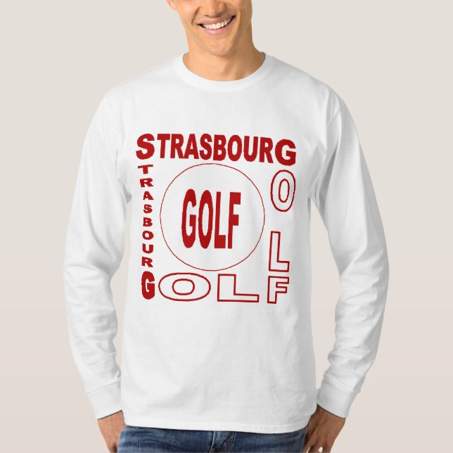 T-shirt basique blanc  STRASBOURG  GOLF (Devant)