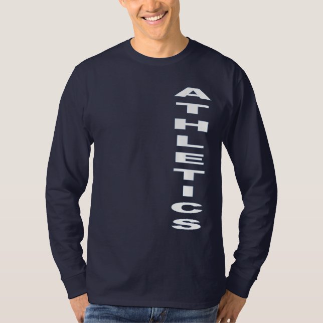 T-shirt basique bleu marine  ATHLETICS (Devant)
