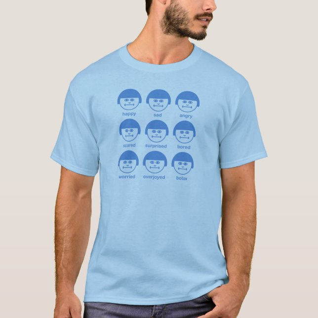 T-shirt basique Botox SkyBlue Print (Devant)