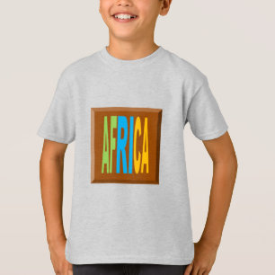 T-shirt basique cendre pour enfant CHOCOLAT AFRICA