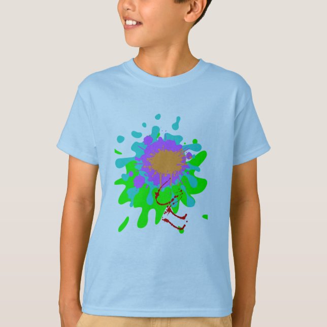 T-shirt basique Color Splash Boys  (Devant)