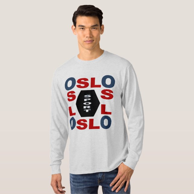 T-SHIRT    BASIQUE  DESIGN   OSLO   SPORT (Devant entier)