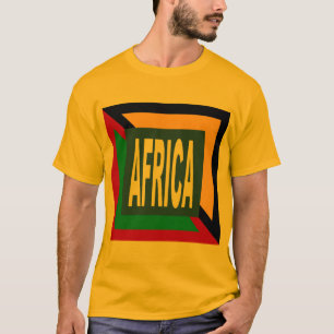 T-shirt basique doré  DESIGN AFRICA