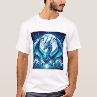 T-Shirt Basique Dragon de Mer Cosmique