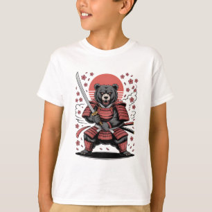 T-Shirt Basique Enfant Samouraï Ours