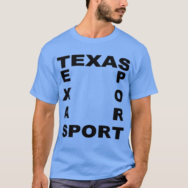 T-shirt basique foncé bleu DESIGN TEXAS SPORT (Devant)