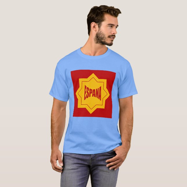 T-SHIRT BASIQUE FONCE HOMMES DESIGN ESPANA (Devant entier)