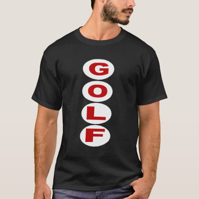 T-shirt basique foncé noir  GOLF (Devant)