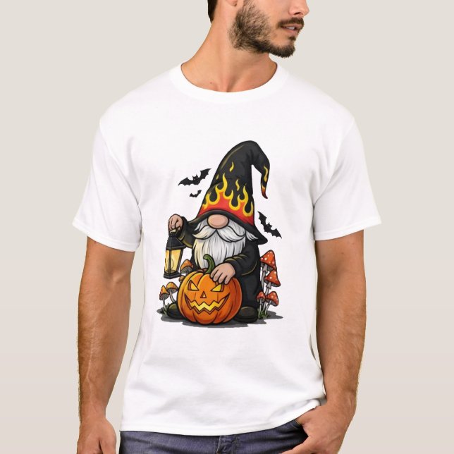 T-Shirt basique Gnome d'Halloween (Devant)