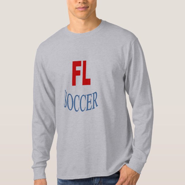 T-shirt basique gris FLORIDA SOCCER  (Devant)