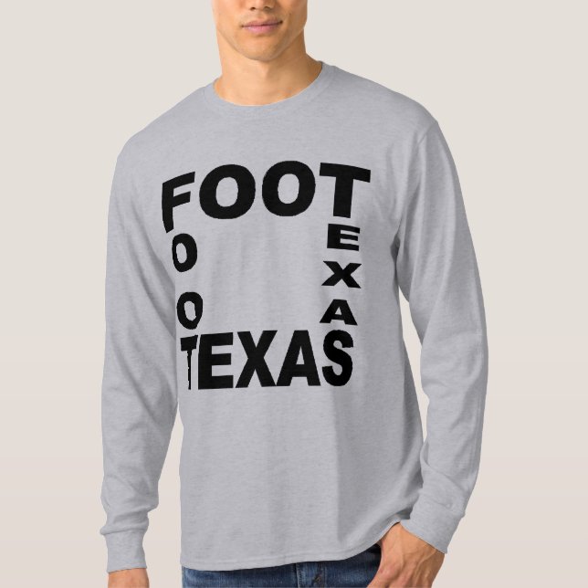 T-shirt basique gris  FOOT  TEXAS (Devant)