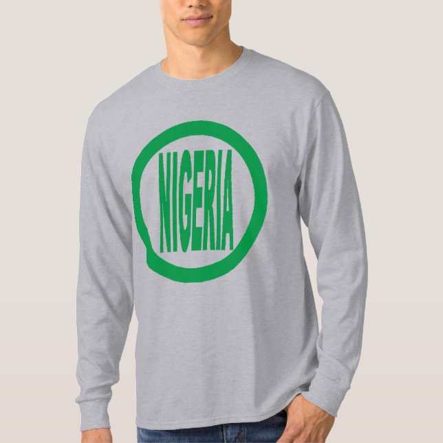 T-shirt basique gris  NIGERIA (Devant)