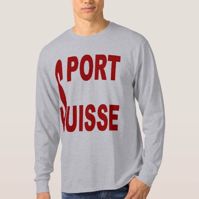 T-shirt basique gris  SPORT SUISSE (Devant)