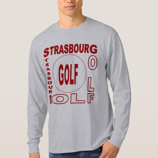 T-shirt basique gris  STRASBOURG  GOLF (Devant)