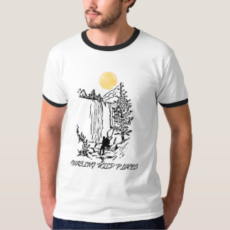 T-Shirt Basique Homme Aventure Randonnée Cascade d