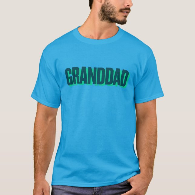 T-Shirt basique imprimé Grand-papa (Devant)