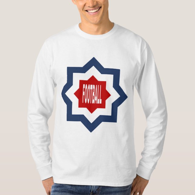T-shirt basique  manches longues  DESIGN  FOOTBALL (Devant)